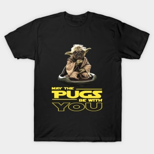 May The Pugs Be With You Film Cartoon Scare Anime Daughter T-Shirt